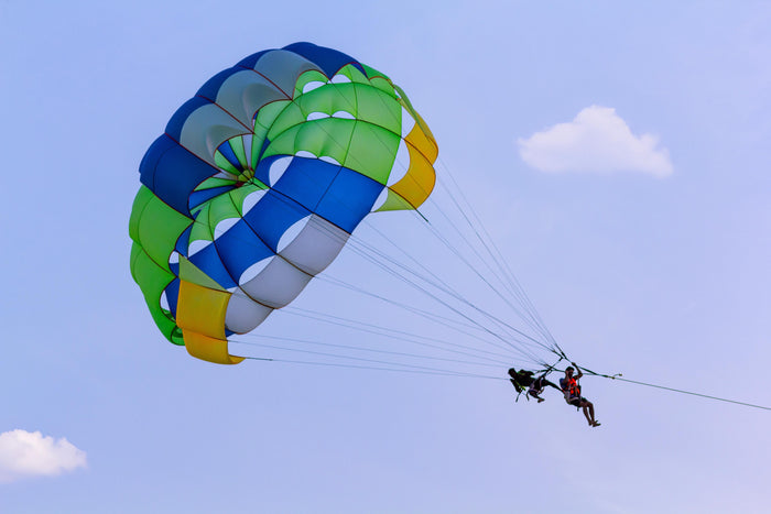 Parasailing in Mandarmani, West Bengal