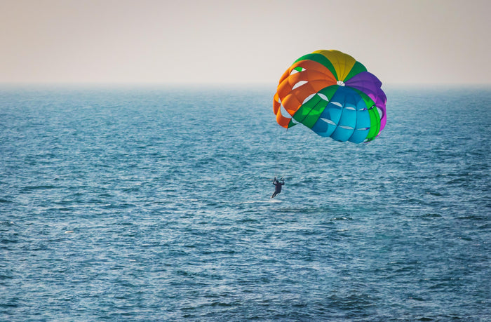 Parasailing at Vagator Beach, North Goa