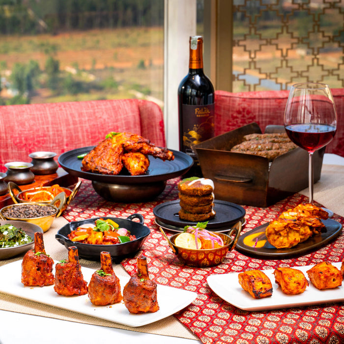 Romantic North Indian Vegetarian Dinner Experience for Two at Falak, The Leela Bhartiya City Bengaluru