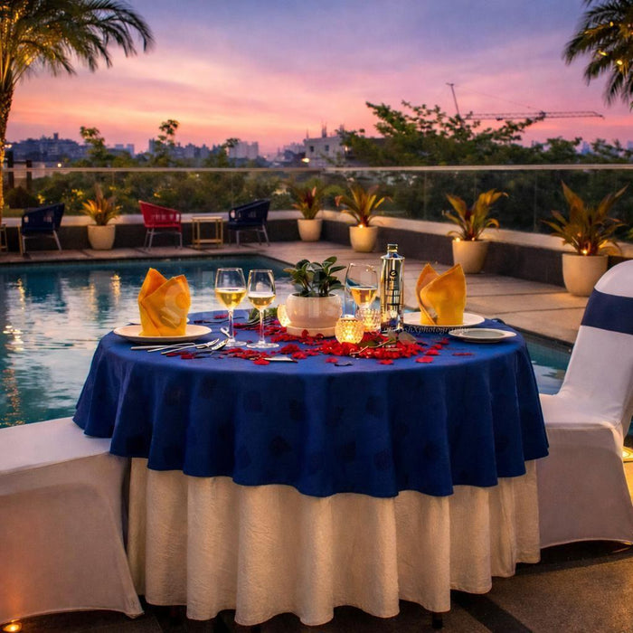 Rooftop Poolside Candlelight Dinner Experience for Two in Mumbai