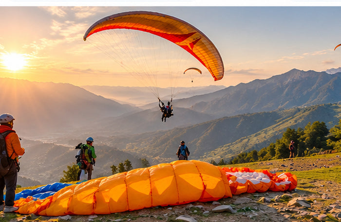 Unforgettable 50-Minute Tandem Paragliding Flight Above Bir Billing with Free Video