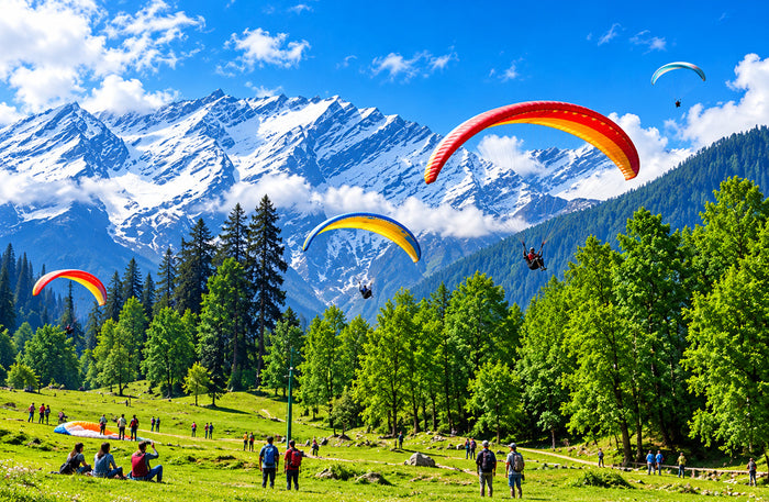 Unforgettable 10-Minute Tandem Paragliding Experience Above Kullu Valley Manali