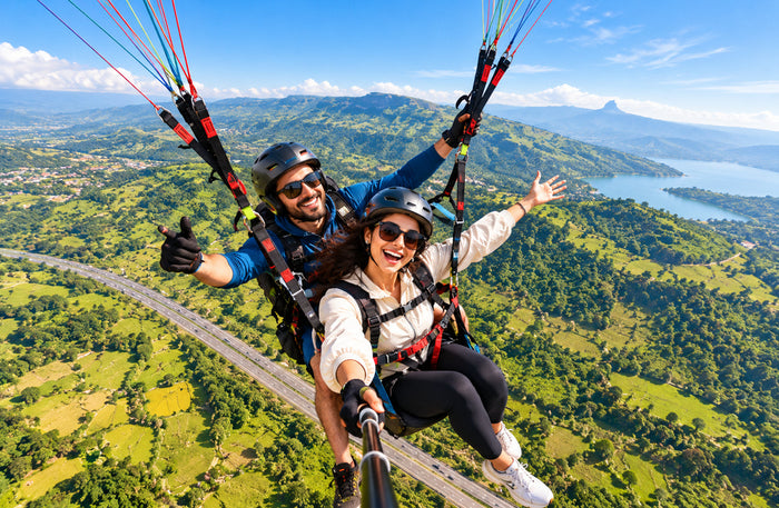 Gravity-Defying Acro Tandem Paragliding Adventure Above Kamshet GoPro Photos and Video