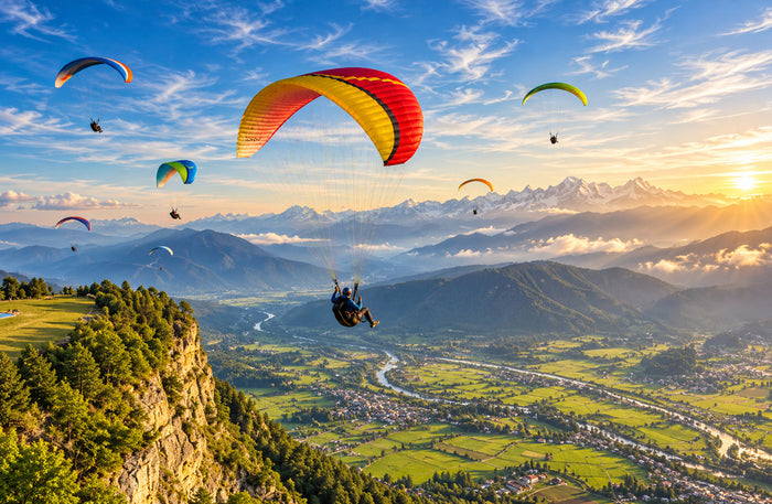 Unforgettable Tandem Paragliding Flight Over Khajjiar with Free Video