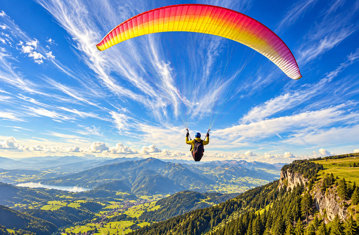 Scenic Tandem Paragliding Flight with Ropeway Ride Over Solang Valley