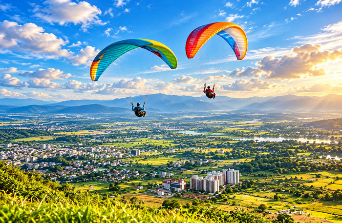 Breathtaking 10-Minutes Tandem Paragliding Experience in Kamshet with Free Video and Photos