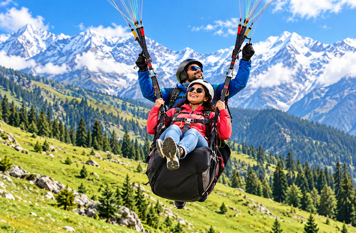 Unforgettable 10-Minute Tandem Paragliding Experience Above Kullu Valley Manali