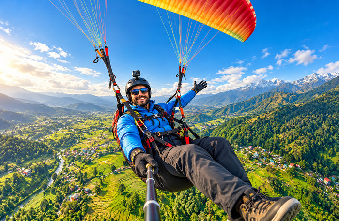 Panoramic 20-Minute Tandem Paragliding Adventure Over Bir-Billing with Himalayan Views