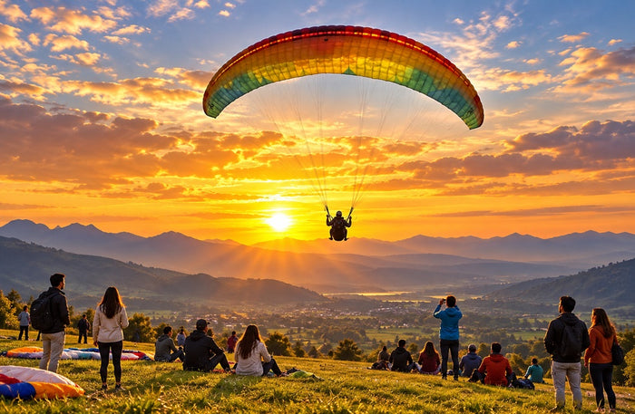 Unforgettable Tandem Paragliding Experience in Khajjiar with Free Video