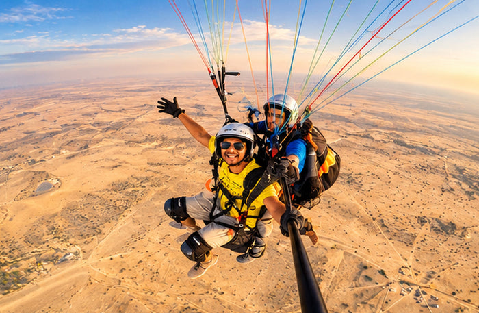 Scenic Tandem Paragliding Flight Above Jodhpur's Desert Landscapes