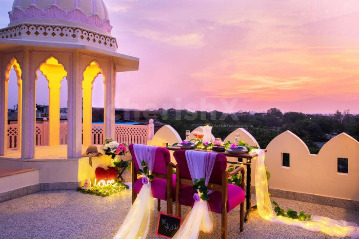 Romantic open air dinner