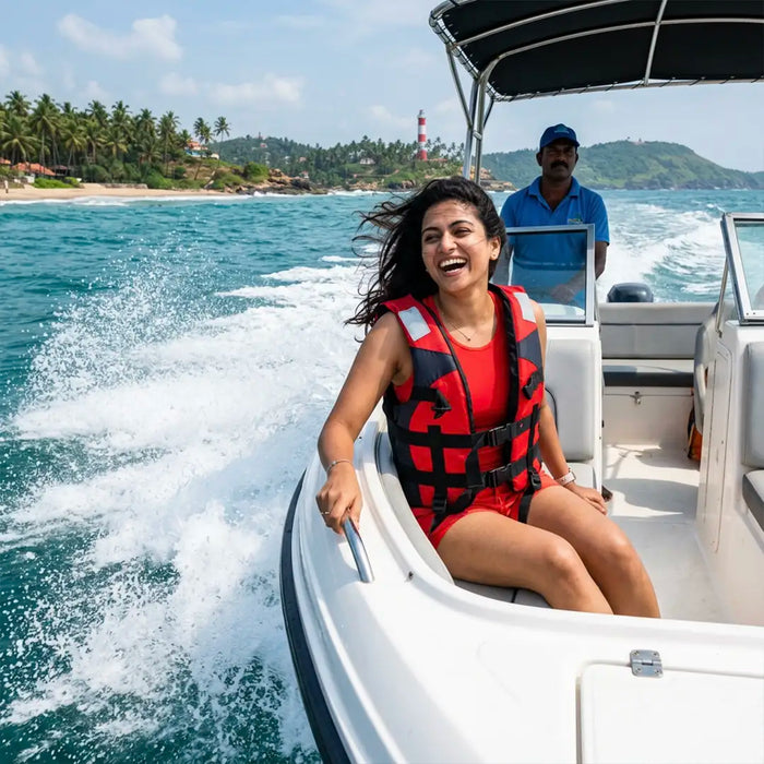Thrilling High-Speed Boat Safari for Four in Kerala by Bond Safari Kovalam