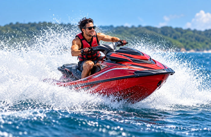 Exhilarating Jet Ski and Water Sports Adventure with ATV Ride and Hot Springs Bath in Tattapani