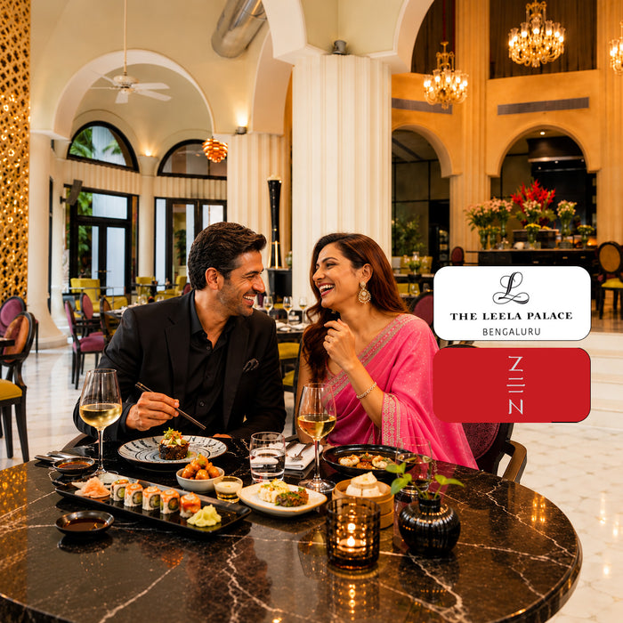 The Leela Palace Bengaluru - Pan-Asian Opulence Set Menu Dinner Experience for Two at ZEN