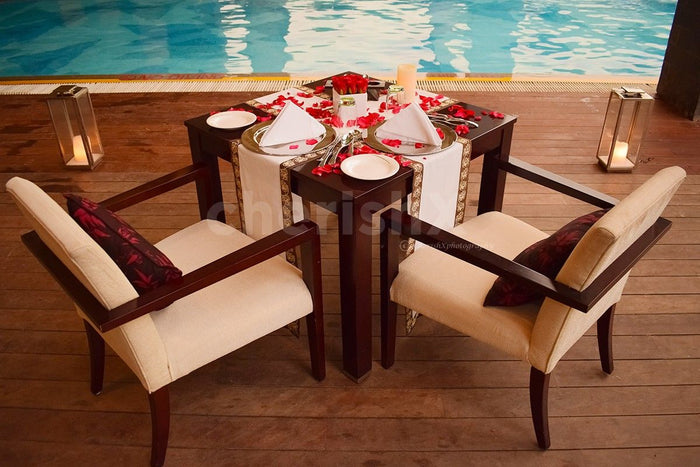 Poolside Dinner by Taj