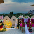Romantic open air dinner