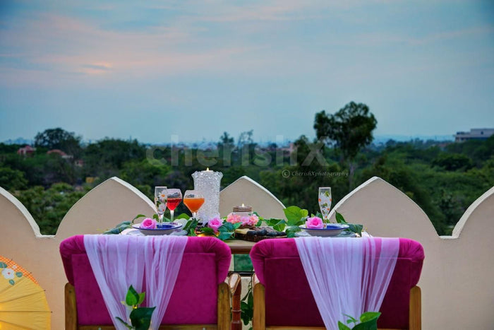 Romantic open air dinner