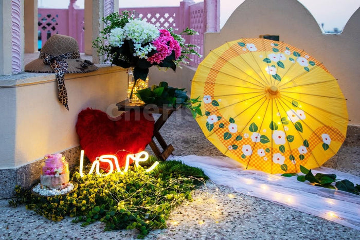 Romantic open air dinner