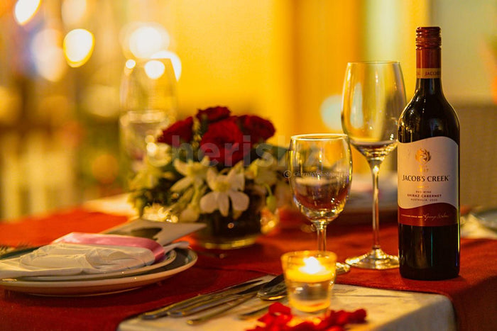 Private open air garden dinner at Radisson