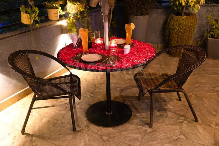 Rooftop Romatic Candle Light Dinner At Mango Suites
