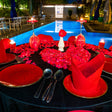 Open Air Poolside Candle Light Dinner In Hyderabad
