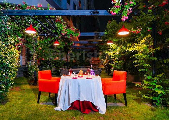 Couple's Outdoor Dining at Hyatt
