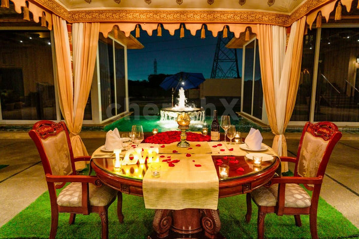 Fountain Side Gazebo Dining by The Umrao