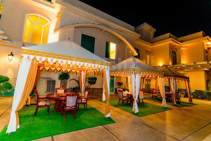 Fountain Side Gazebo Dining by The Umrao