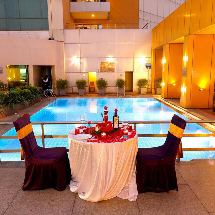 Romantic Poolside Candlelight Dinner At The Plaza