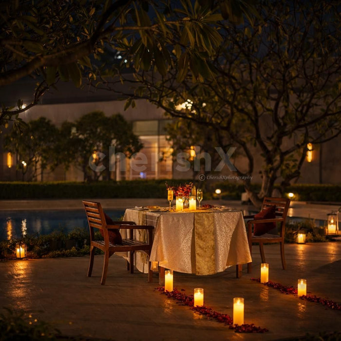 Romantic Poolside Dining by Hyatt Regency