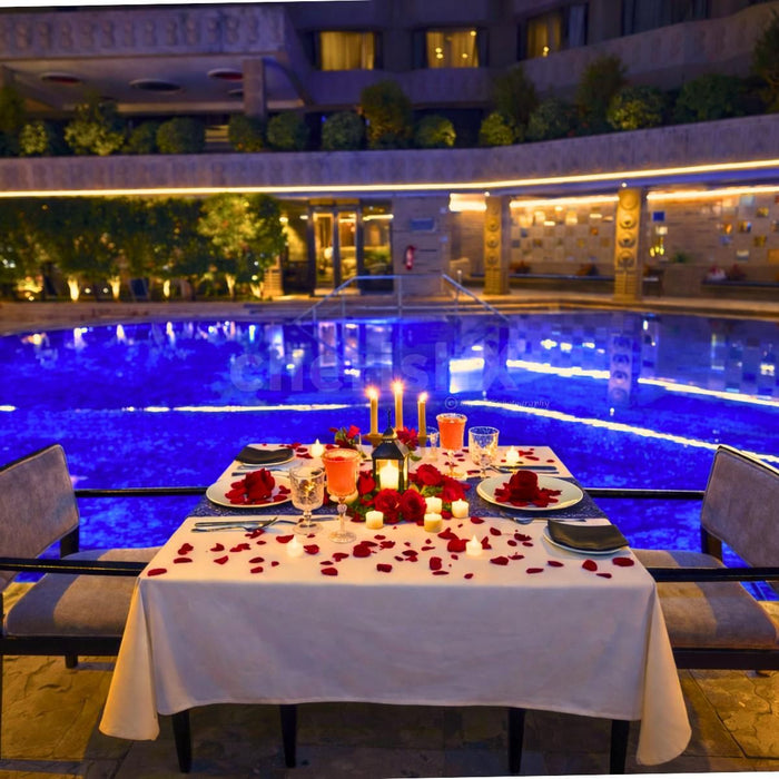 Poolside Romantic Candlelight Dinner at Marriott
