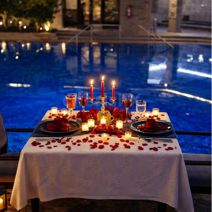 Poolside Romantic Candlelight Dinner at Marriott