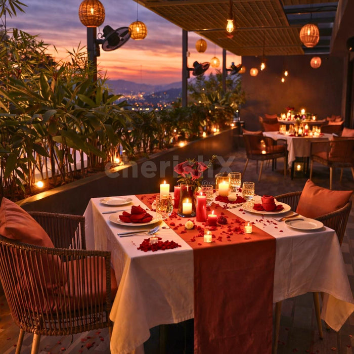 Romantic alfresco dining at Ira