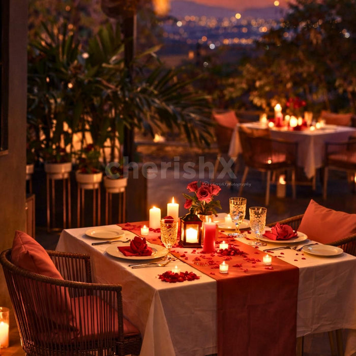 Romantic alfresco dining at Ira