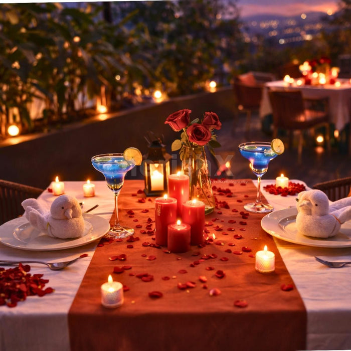 Romantic alfresco dining at Ira