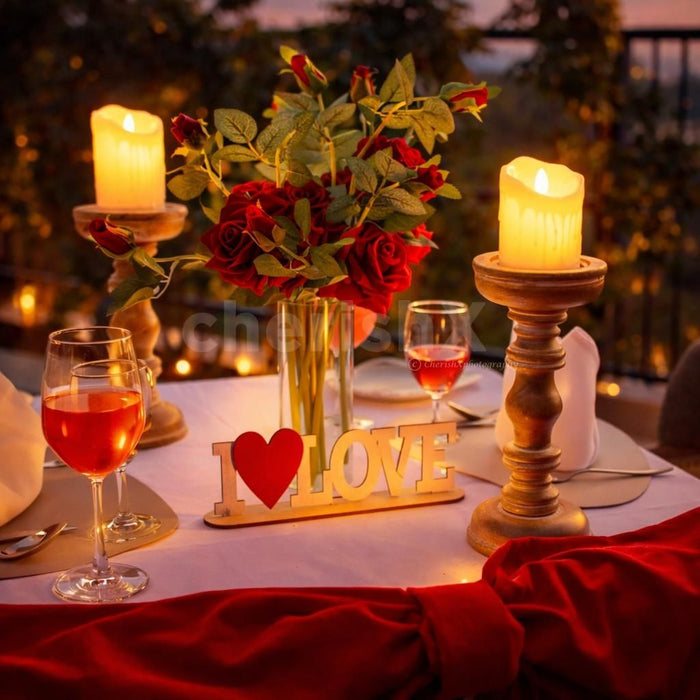 Serene Poolside Candlelight Date at Holiday Inn