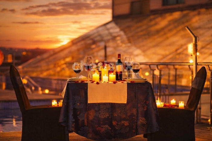 Private Poolside Candlelight Dinner At Radisson