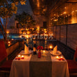 Poolside dining at Cafe Knosh,The Leela Ambience Convention Hotel, Delhi