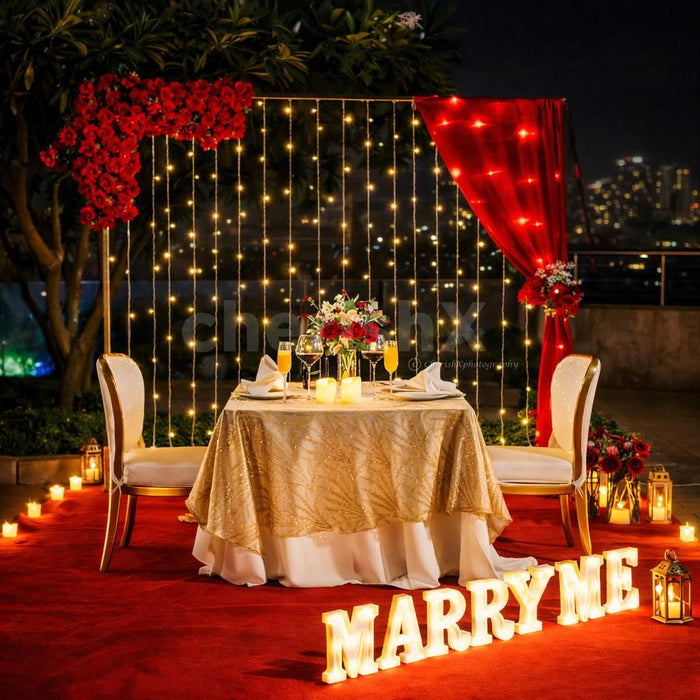 Luxury Proposal Poolside Dining by Radisson