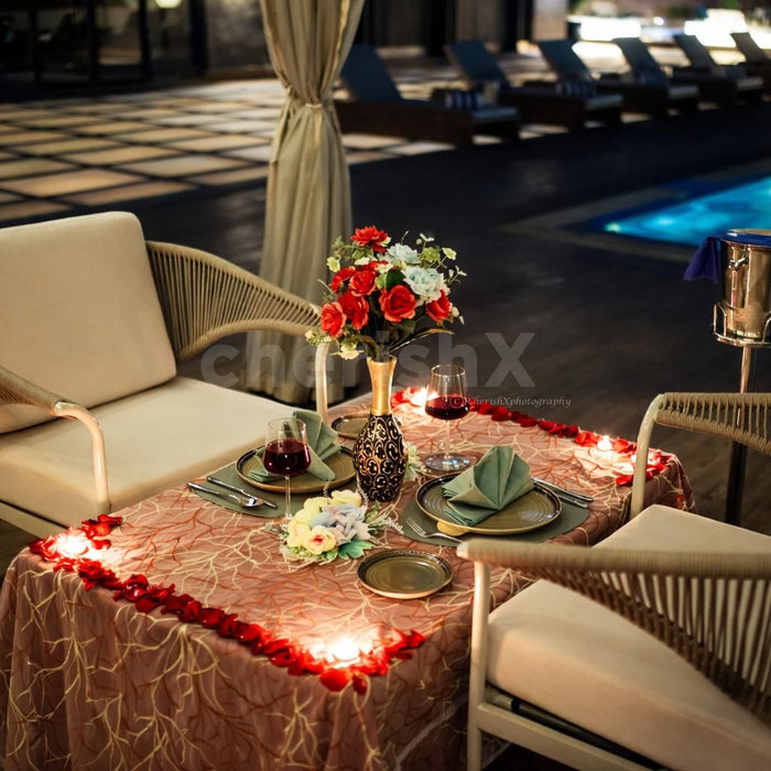 Enchanting Poolside Cabana Dinner at Hilton