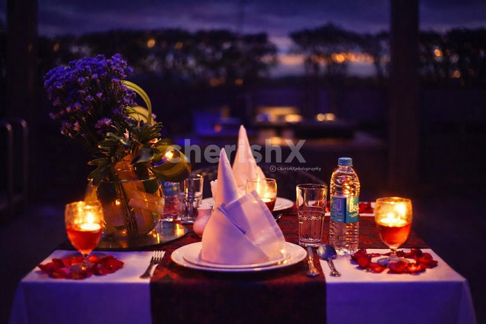 Rooftop Poolside Candlelight Dining by Fortune