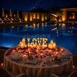 Poolside Dining by Umrao