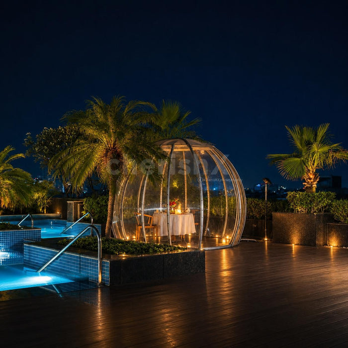 Intimate Poolside Dome Dining by Radisson