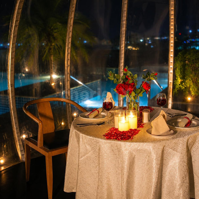 Intimate Poolside Dome Dining by Radisson