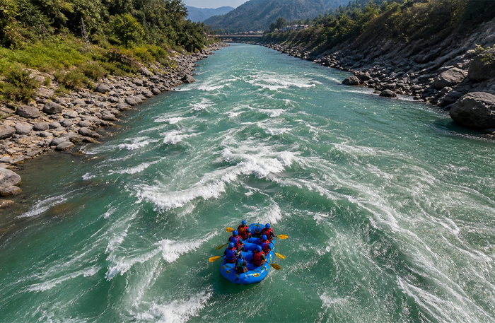 Premium 12km River Rafting Experience with Drone Coverage and Video in Rishikesh