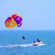 Parasailing at Vagator Beach, North Goa