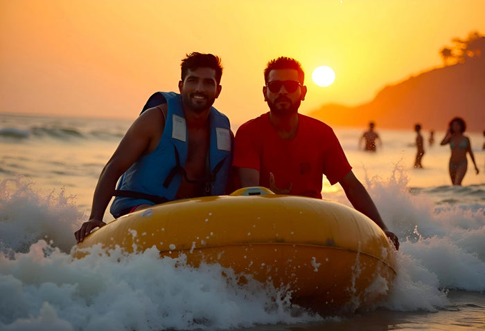 Bumper Boat Ride at Digha Beach, West Bengal