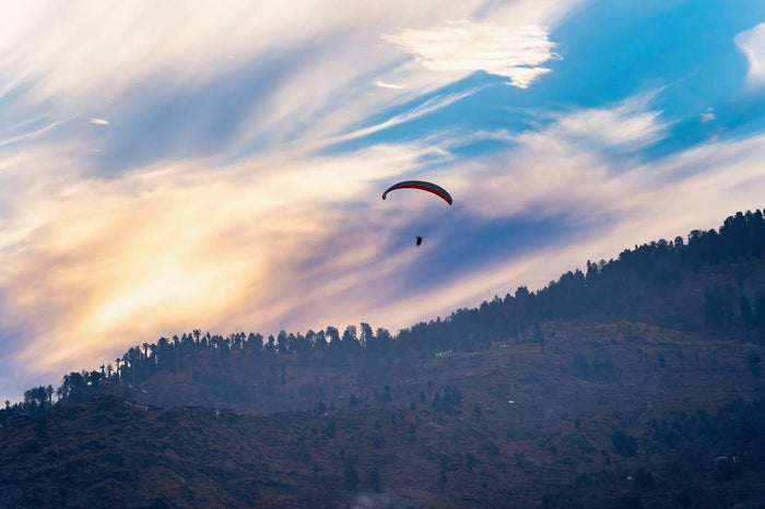 Paragliding near Sattal Lake, Uttarakhand
