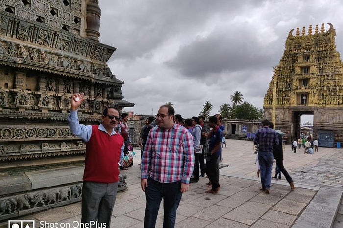 Belur Temple courtyard