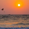 Parasailing at Vagator Beach, North Goa